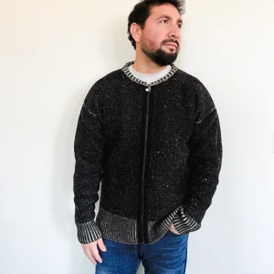 Reversible Bomber Jacket – 43% Baby Alpaca, 43% Sheep Wool, and 14% Polyamide