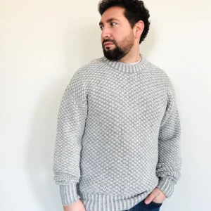 Diamond-Style Sweater in 100% Baby Alpaca