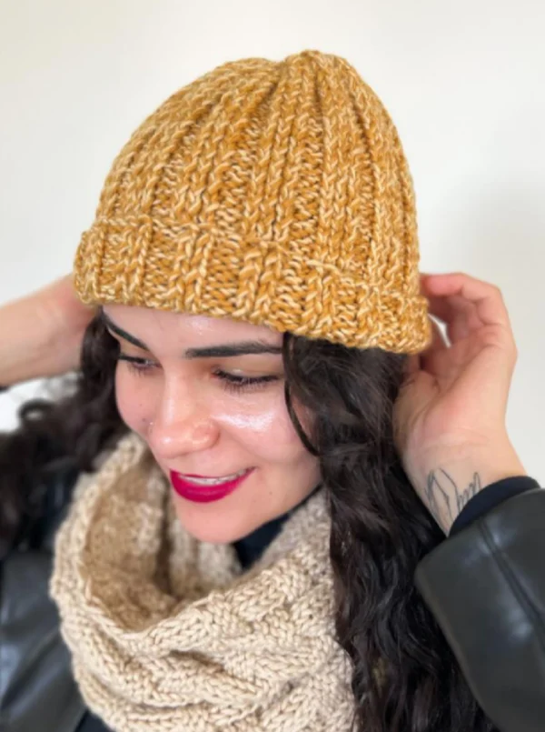 Alpaca Fiber and Sheep Wool Hat - Image 3