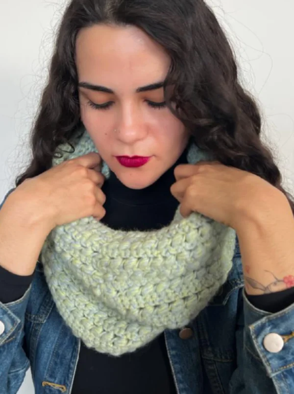 Endless Neck Warmer Sheep Wool and Baby Alpaca Fibre - Image 2