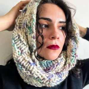 multicolor wool neck warmer