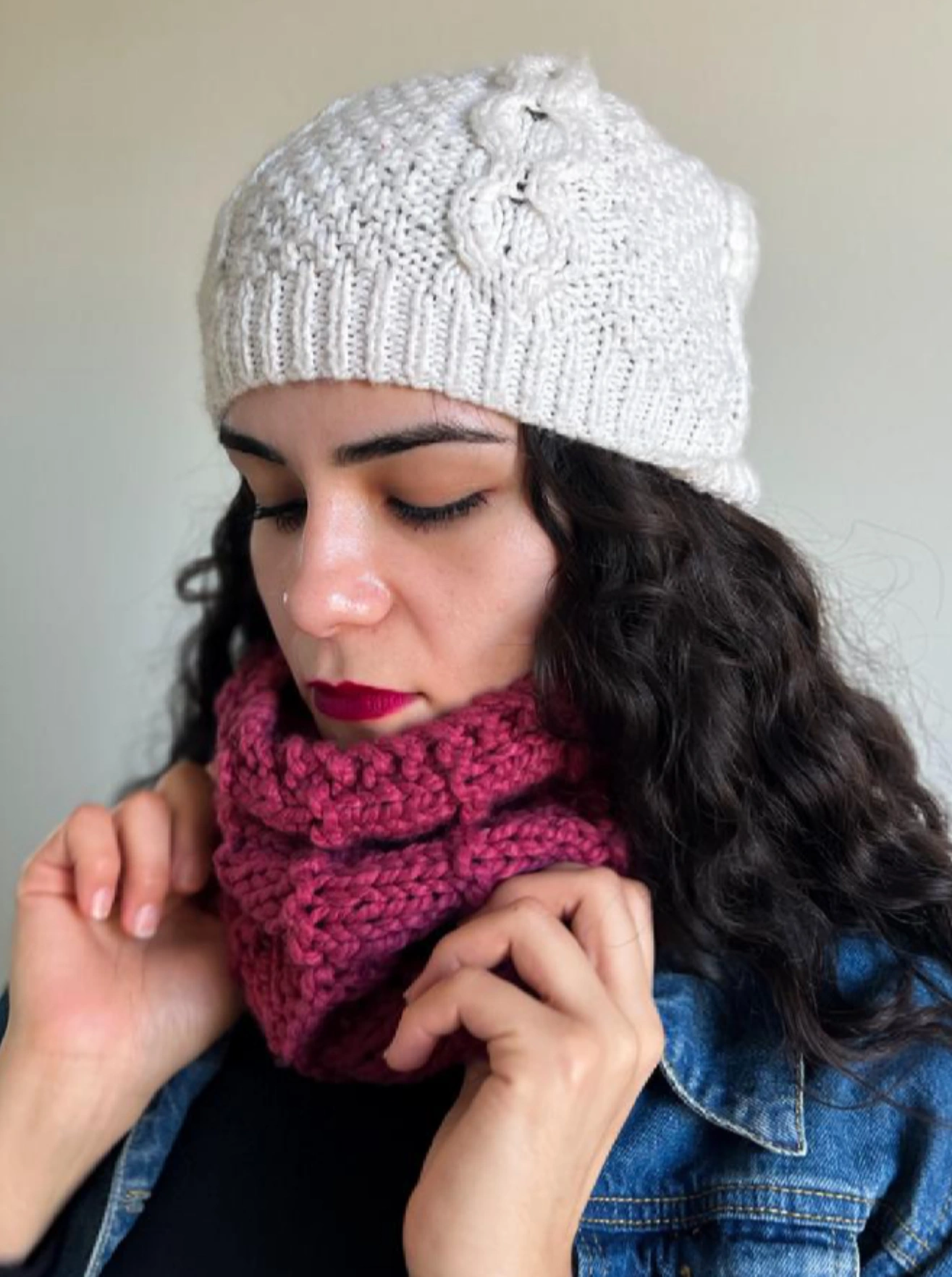 alpaca wool blend hat