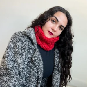 Red Neck Warmer – Baby Alpaca Fiber Blend