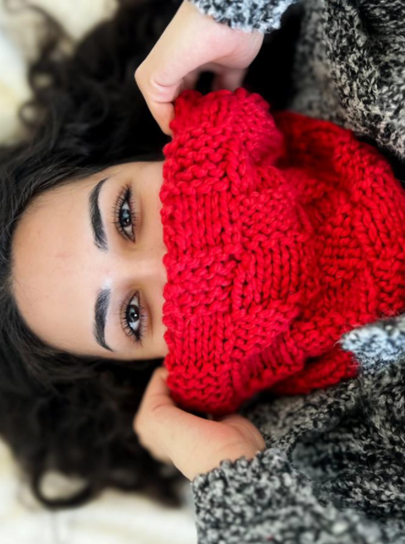 baby alpaca neck warmer