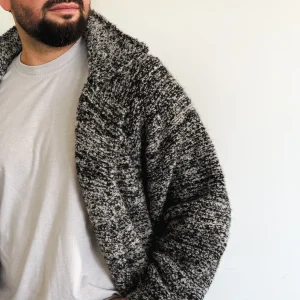 Coat with Visible Seams – 43% Baby Alpaca, 43% Sheep Wool, 14% Polyamide