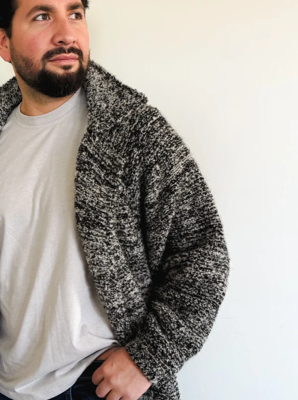 Coat with Visible Seams – 43% Baby Alpaca, 43% Sheep Wool, 14% Polyamide - Image 2
