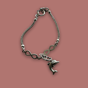 950 Silver Bracelet with Dolphin Charm