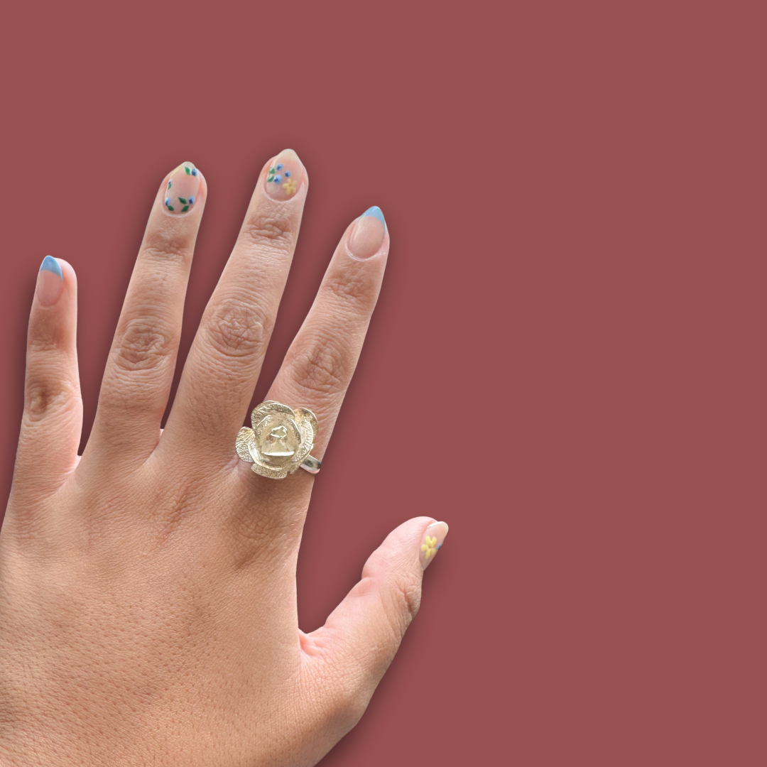 Silver Flower Ring