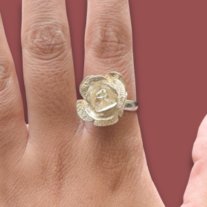 Silver Flower Ring