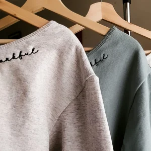 embroidered hooded sweatshirt