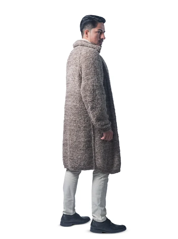 Exposed Seams Coat - 89% FS Alpaca, 11% Polyamide - Image 2