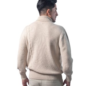 Braided Sweater – 50% Baby Alpaca, 50% Pima Cotton