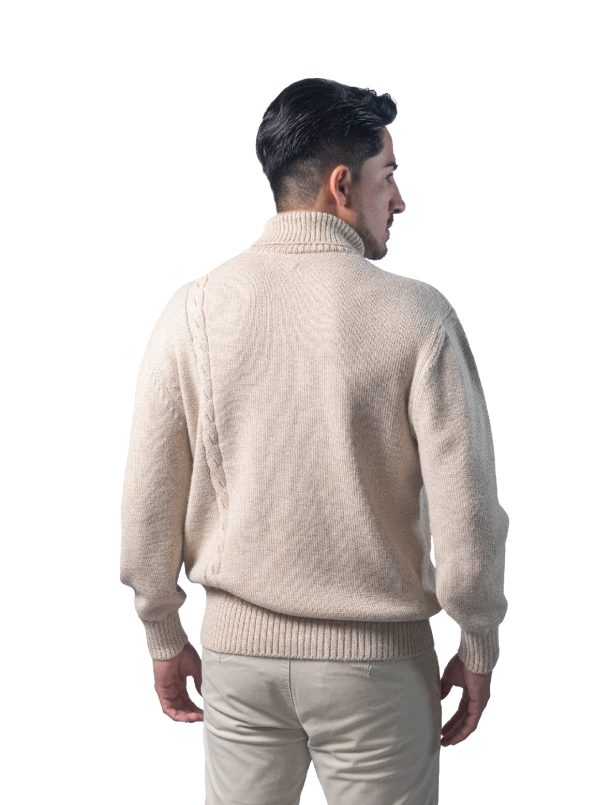 Braided Sweater - 50% Baby Alpaca, 50% Pima Cotton - Image 2
