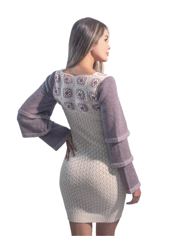 Catalina Dress -50% Baby Alpaca, 50% Pima Cotton - Image 3