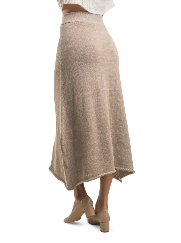 A-Line Skirt - 50% baby alpaca, 50% pima cotton - Image 2