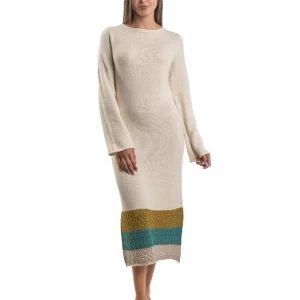 Lines Dress - 50% baby alpaca, 50% pima cotton