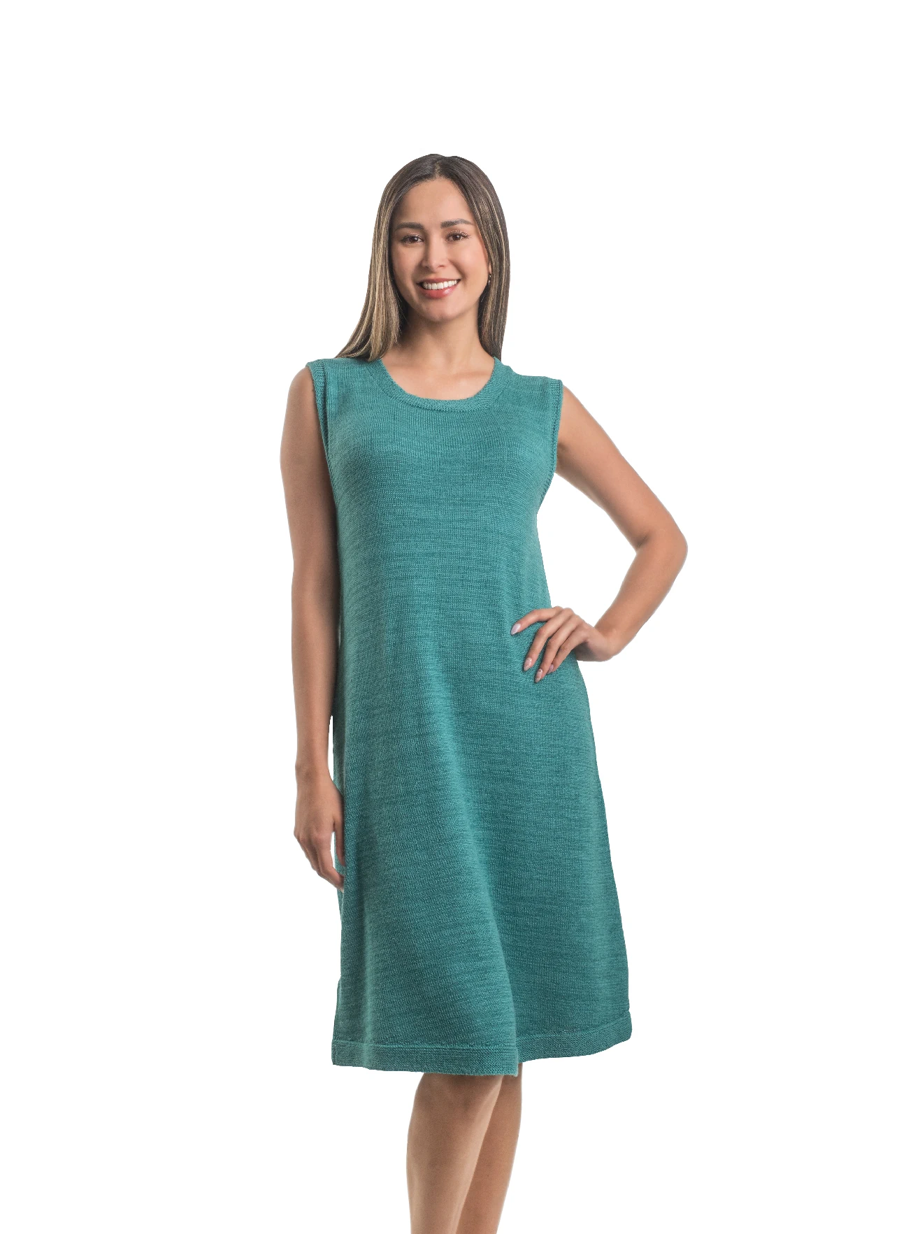 Sienna Dress - 50% baby alpaca, 50% pima cotton